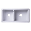22 inch stainless steel undermount sink Alfi Kitchen Sink Double Bowl Sinks White Traditional