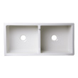 30 inch double bowl undermount sink Alfi Kitchen Sink Biscuit Traditional