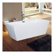 bathtub fitting in bathroom Alfi Tub White Modern