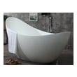 deep tub drain Alfi Tub Free Standing Bath Tubs Matte White Modern