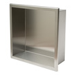 shower stall shelf ideas Alfi Shower Niche Brushed Stainless Steel Modern