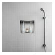 tile mounted shower shelf Alfi Shower Niche Bathroom Shelves Polished Stainless Steel Modern