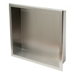 glass corner shelves for tile shower Alfi Shower Niche Brushed Stainless Steel Modern