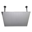 black bathroom shower head Alfi Shower Head Polished Stainless Steel Modern