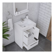 3 drawer bathroom cabinet Alya Vanity with Top White