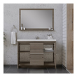 bathroom counter top ideas Alya Vanity with Top Gray