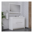 his and her vanity Alya Vanity with Top White