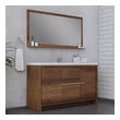 large bathroom vanity double sink Alya Vanity with Top Rosewood