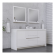 30 rustic bathroom vanity Alya Vanity with Top White