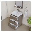 small bathroom cabinet ideas Alya Vanity with Top Gray