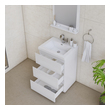 floating vanity cabinet only Alya Vanity with Top White