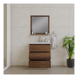 rustic wood bathroom cabinet Alya Vanity with Top Rosewood