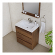 rustic wood bathroom cabinet Alya Vanity with Top Rosewood
