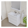 bathroom vanity for small bathroom Alya Vanity with Top White