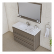 60 rustic bathroom vanity Alya Vanity with Top Gray