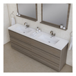 antique white bathroom cabinets Alya Vanity with Top Gray
