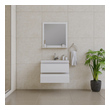 cheap vanity with sink Alya Vanity with Top White