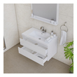 custom made vanity units Alya Vanity with Top White