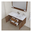 small bathroom basin with cabinet Alya Vanity with Top Rosewood