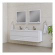 farmhouse bathroom cabinet Alya Vanity with Top White
