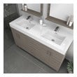 rustic sink unit Alya Vanity with Top Gray Modern