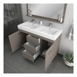 bathroom small vanity with sink Alya Vanity with Top Gray Modern