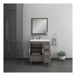 all in one bathroom vanity Alya Vanity with Top Gray Modern