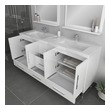 double vanity bathroom ideas Alya Vanity with Top White Modern
