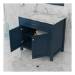 vanity cabinet set Alya Vanity with Top Blue