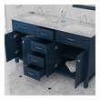 oak vanity with sink Alya Vanity with Top Blue