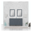 vanity for washroom Alya Vanity with Top Gray Modern