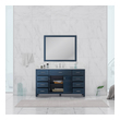 white small bathroom cabinet Alya Vanity with Top Blue