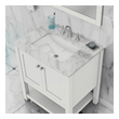 bathroom basin and toilet unit Alya Vanity with Top White