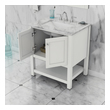 bathroom basin and toilet unit Alya Vanity with Top White
