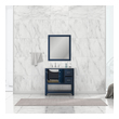white oak bathroom vanity Alya Vanity with Top Blue