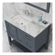 70 double sink vanity top Alya Vanity with Top Gray Modern
