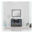 60 inch single bathroom vanity Alya Vanity with Top Gray Modern