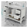 modern wood vanity bathroom Alya Vanity with Top White Modern