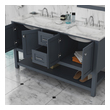 bathroom over the sink cabinets Alya Vanity with Top Gray Modern