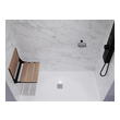 long teak shower bench Anzzi BATHROOM - Bath Accessories - Shower Seats Teak