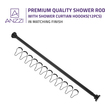 built in seat shower Anzzi BATHROOM - Bath Accessories Matt Black