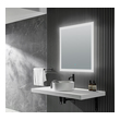 led mirror bathroom vanity Anzzi BATHROOM - Mirrors - LED Mirrors Silver