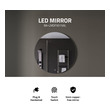 small decorative mirrors for bathrooms Anzzi BATHROOM - Mirrors - LED Mirrors Silver