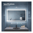 bathroom mirror design with lights Anzzi BATHROOM - Mirrors - LED Mirrors Silver