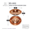 bathroom vanity places   Anzzi BATHROOM - Sinks - Drop-in - Copper Copper