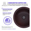 black floating vanity Anzzi BATHROOM - Sinks - Drop-in - Copper Copper