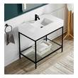 stand over toilet Anzzi BATHROOM - Console Sinks - Sink & Frame Matte Black
