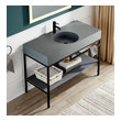 30 modern vanity Anzzi BATHROOM - Console Sinks - Sink & Frame Matte Black