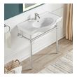 cheap bathroom countertops Anzzi BATHROOM - Console Sinks - Sink & Frame Brushed Nickel
