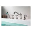 brushed gold shower and tub fixtures Anzzi BATHROOM - Faucets - Bathtub Faucets - Deck Mounted Nickel